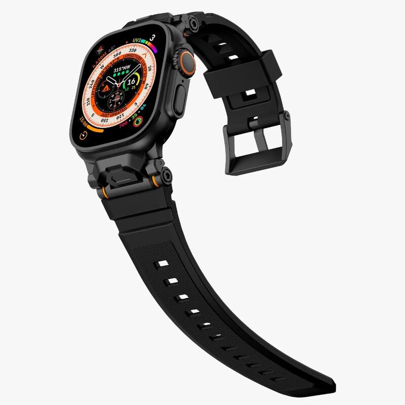Levelo Nico For Apple Watch Ultra Strap - Stealth Black Levelo Nico For Apple Watch Ultra Strap - Stealth Black