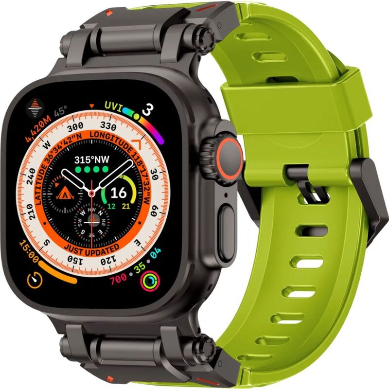 Levelo Kyoto For Apple Watch Ultra Strap - Acid Green Levelo Kyoto For Apple Watch Ultra Strap - Acid Green