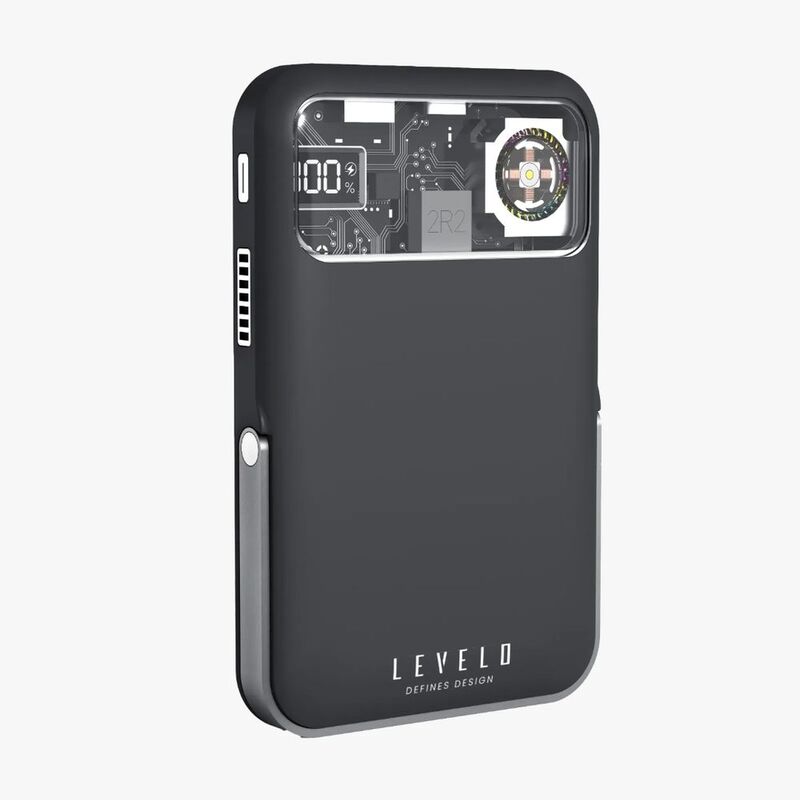 Levelo Osaka Portable 10000mAh Power Bank - Dark Grey Levelo Osaka Portable 10000mAh Power Bank - Dark Grey