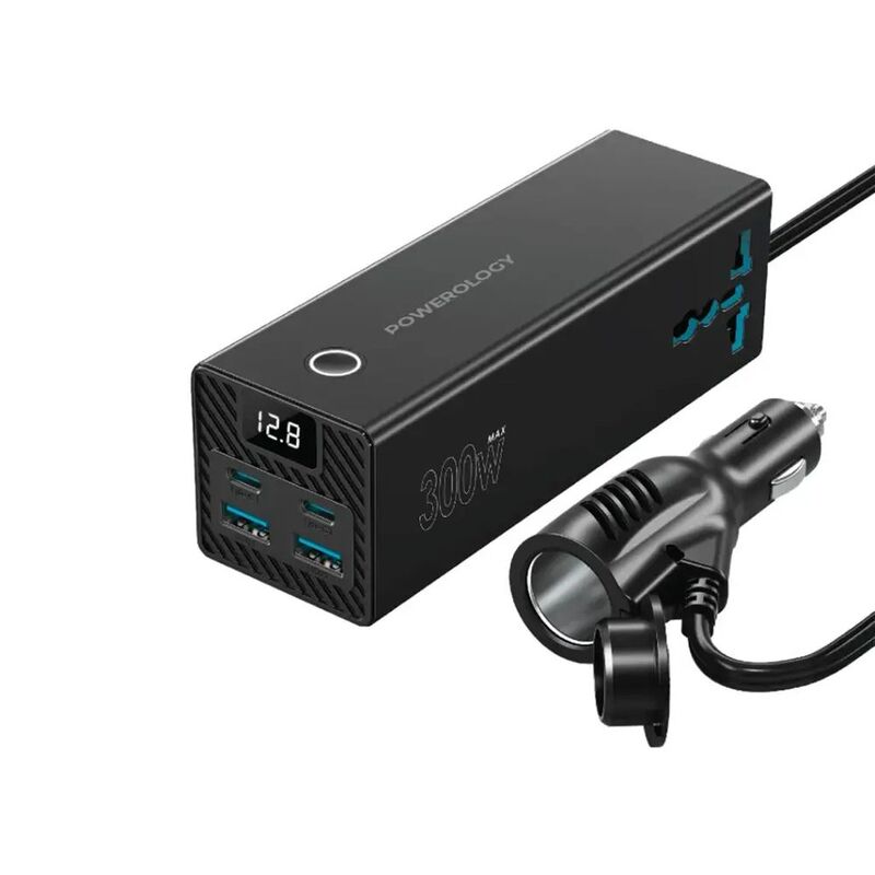 Powerology 2 AC Universal Power Inverter - Black Powerology 2 AC Universal Power Inverter - Black