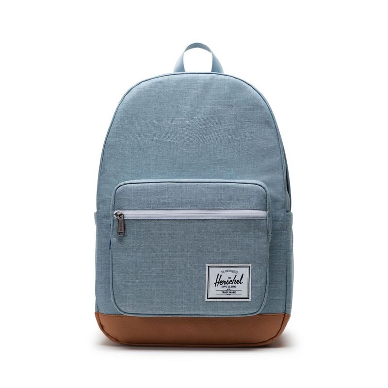 Herschel Pop Quiz Backpack - Ashley Blue Crosshatch/Natural Herschel Pop Quiz Backpack - Ashley Blue Crosshatch/Natural