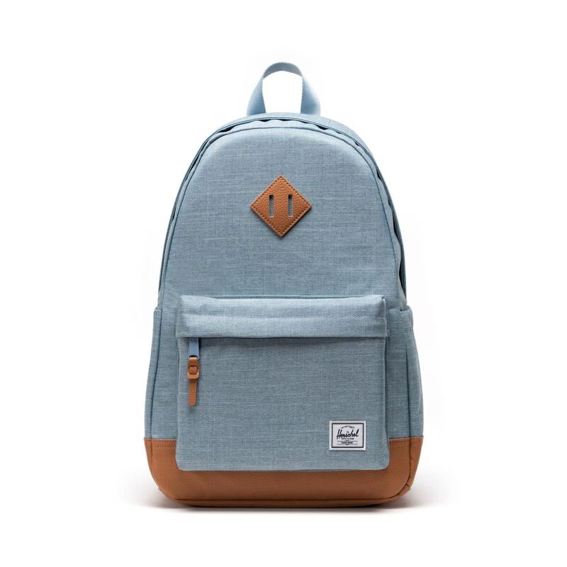 Herschel Heritage Backpack - Ashley Blue Crosshatch/Natural Herschel Heritage Backpack - Ashley Blue Crosshatch/Natural