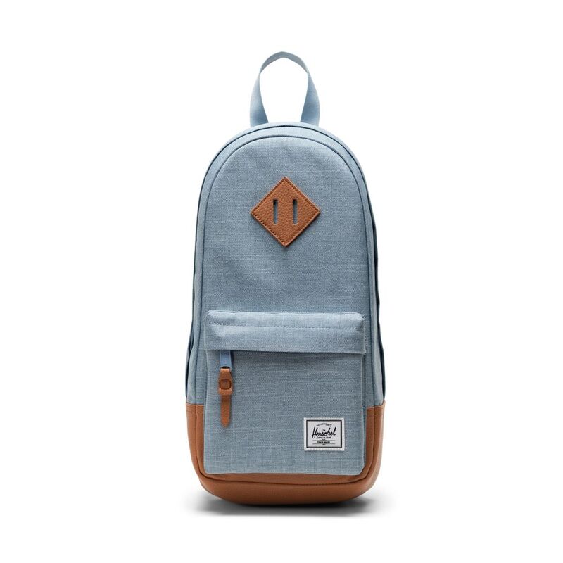 Herschel Heritage Shoulder Bag - Ashley Blue Crosshatch/Natural Herschel Heritage Shoulder Bag - Ashley Blue Crosshatch/Natural