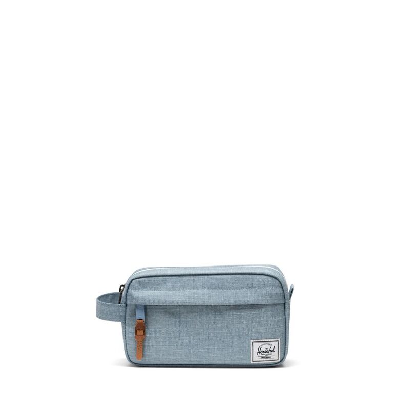 Herschel Chapter Small Travel Kit - Ashley Blue Crosshatch Herschel Chapter Small Travel Kit - Ashley Blue Crosshatch