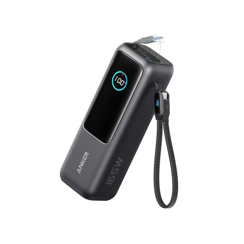 Anker Power Bank 25K 165W Built-In And Retractable Cables Anker Power Bank 25K 165W Built-In And Retractable Cables