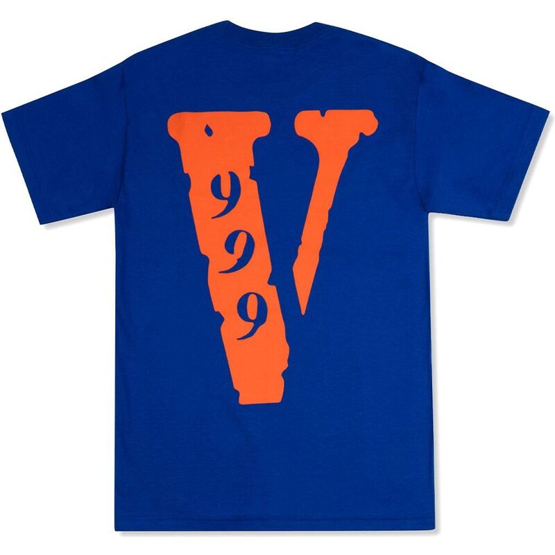 Vlone X Juice Wrld 999 Short-Sleeve T-Shirt - Blue Vlone X Juice Wrld 999 Short-Sleeve T-Shirt - Blue