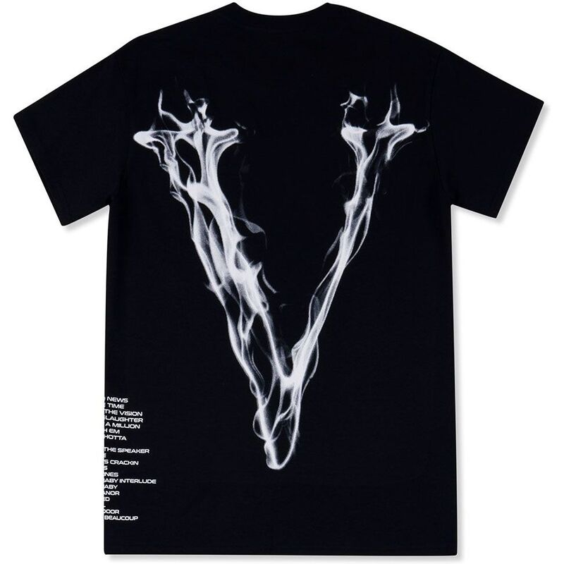 Vlone X Pop Smoke Faith T-Shirt - Black Vlone X Pop Smoke Faith T-Shirt - Black