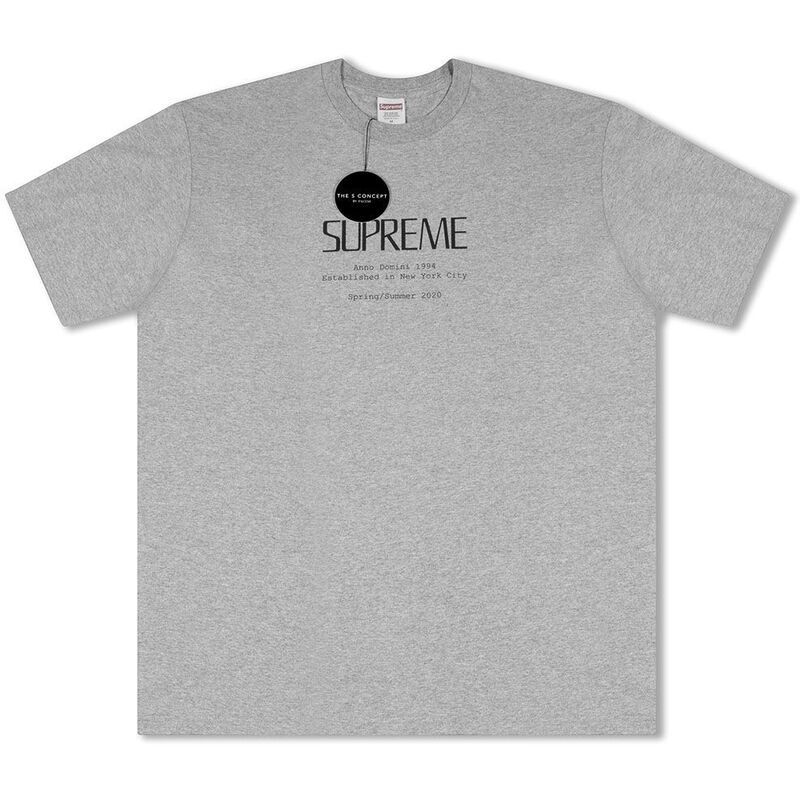 Supreme Anno Domini Tee - Grey Supreme Anno Domini Tee - Grey