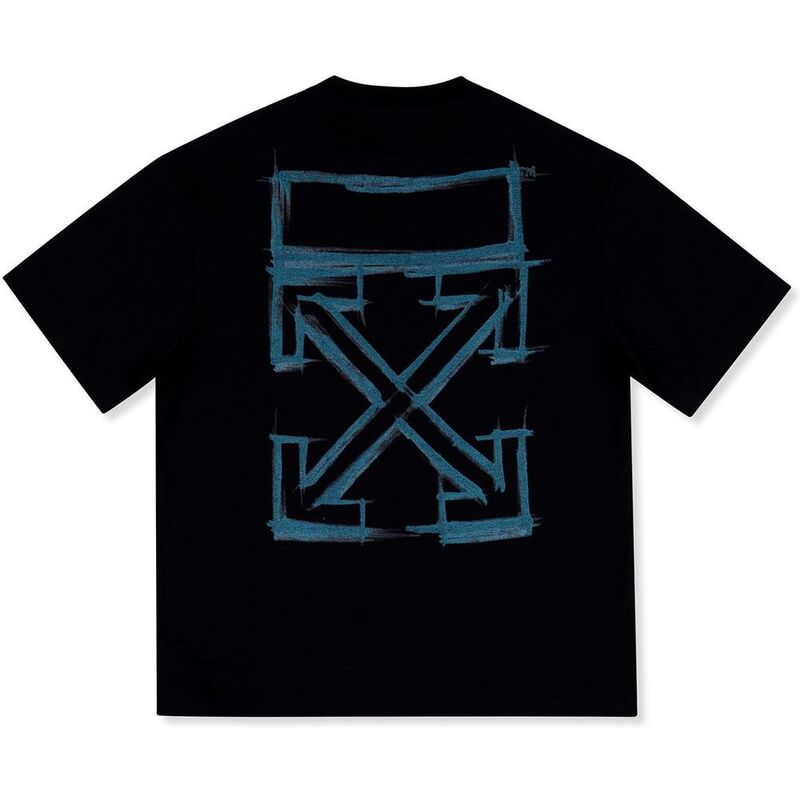 Off-White Marker Short Sleeve Over Skate Tee Black - Multicolor Off-White Marker Short Sleeve Over Skate Tee Black - Multicolor