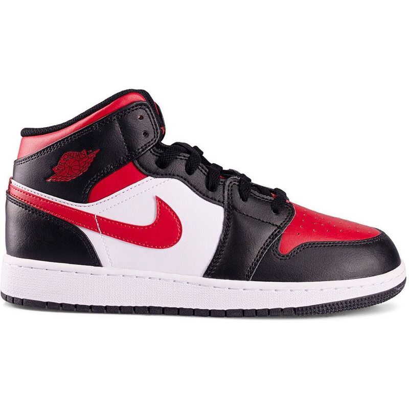 Nike Air Jordan 1 Mid White Black Fire Red (2022) Nike Air Jordan 1 Mid White Black Fire Red (2022)
