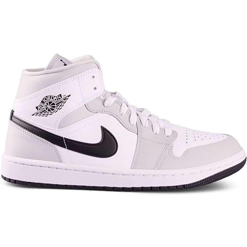 Nike Air Jordan 1 Mid White Light Smoke Grey (Women's)