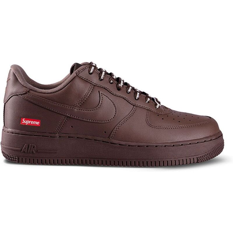 Nike Supreme X Air Force 1 Low 'Box Logo - Baroque Brown' Nike Supreme X Air Force 1 Low 'Box Logo - Baroque Brown'