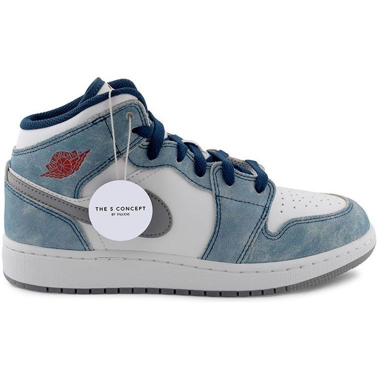 Nike Jordan 1 Mid Se French Blue Light Steel (GS) Nike Jordan 1 Mid Se French Blue Light Steel (GS)