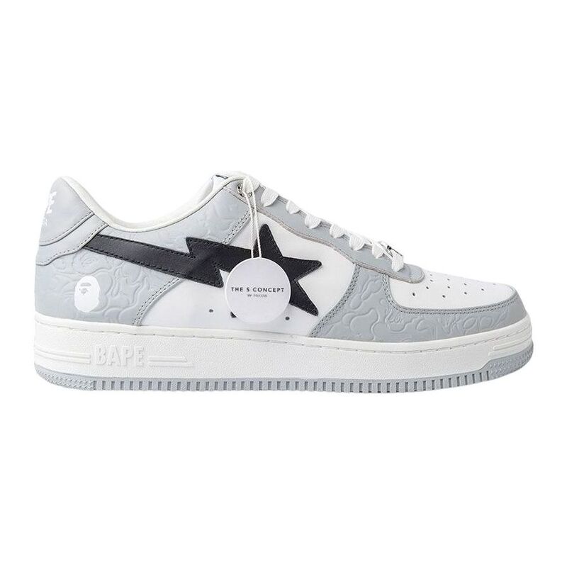 A Bathing Ape Bape Sta Low M2 'White Grey' A Bathing Ape Bape Sta Low M2 'White Grey'