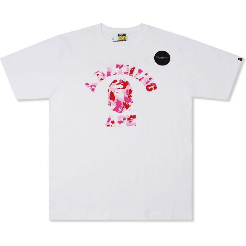 Bape X Kaws Original Fake 5Th Anniversary Tee White - Pink Bape X Kaws Original Fake 5Th Anniversary Tee White - Pink
