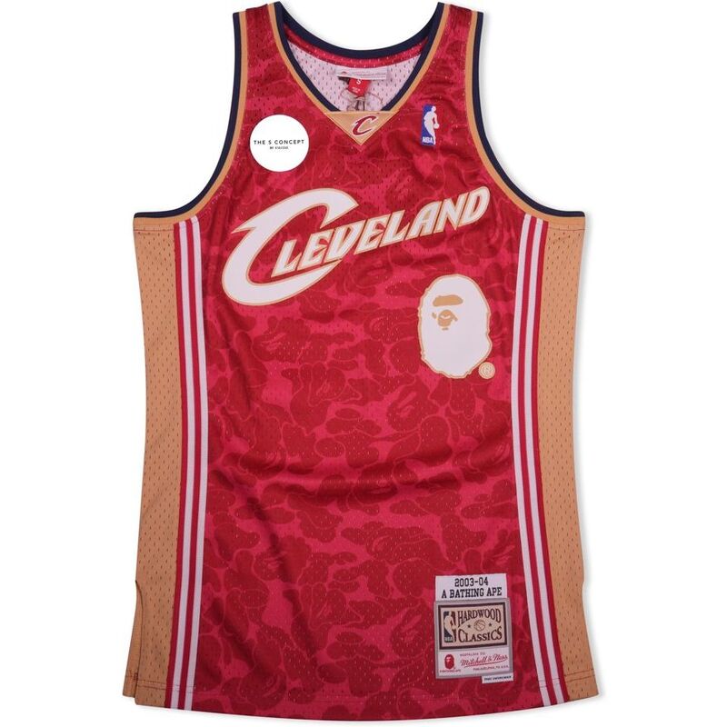 Bape X Mitchell & Ness Cavs Abc Basketball Swingman Jersey Bape X Mitchell & Ness Cavs Abc Basketball Swingman Jersey