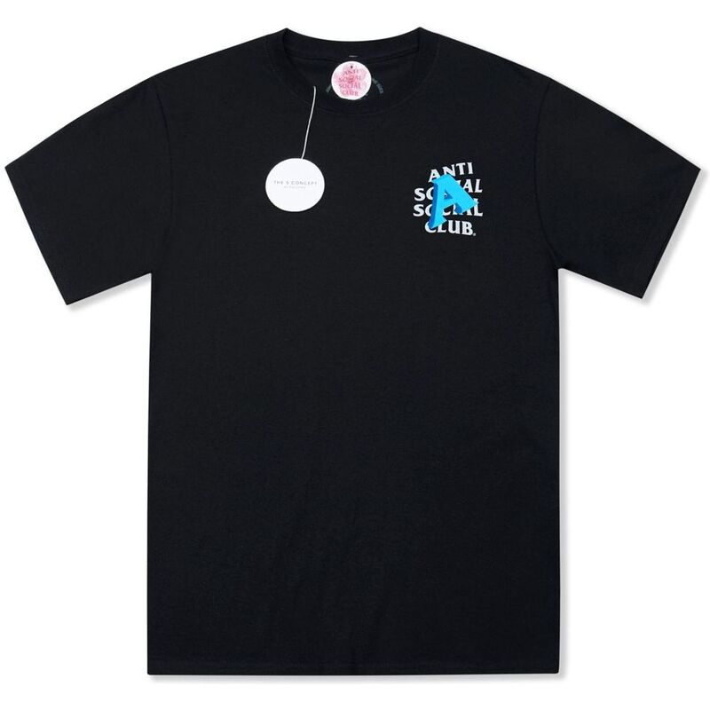 Anti Social Social Club A Is For Tee - Black Anti Social Social Club A Is For Tee - Black