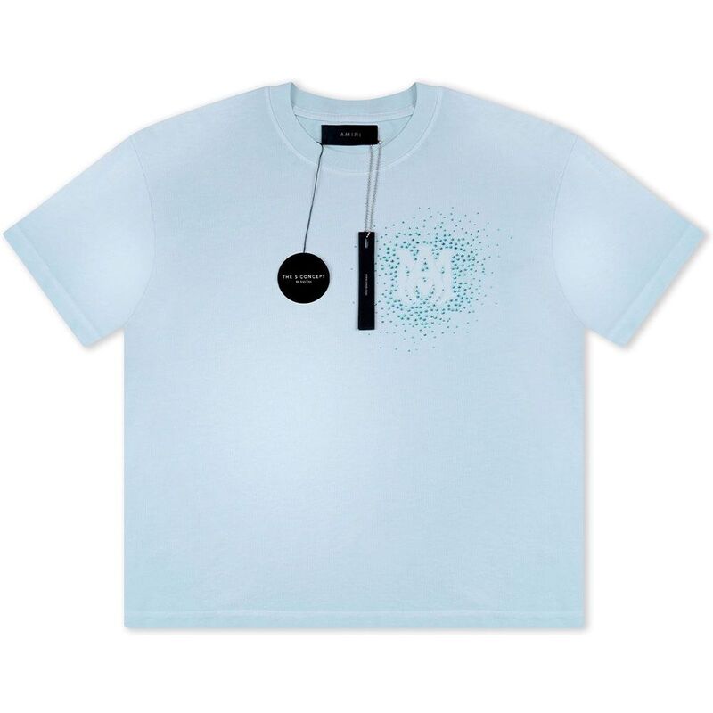 Amiri Crystal Burst Tee - Blue