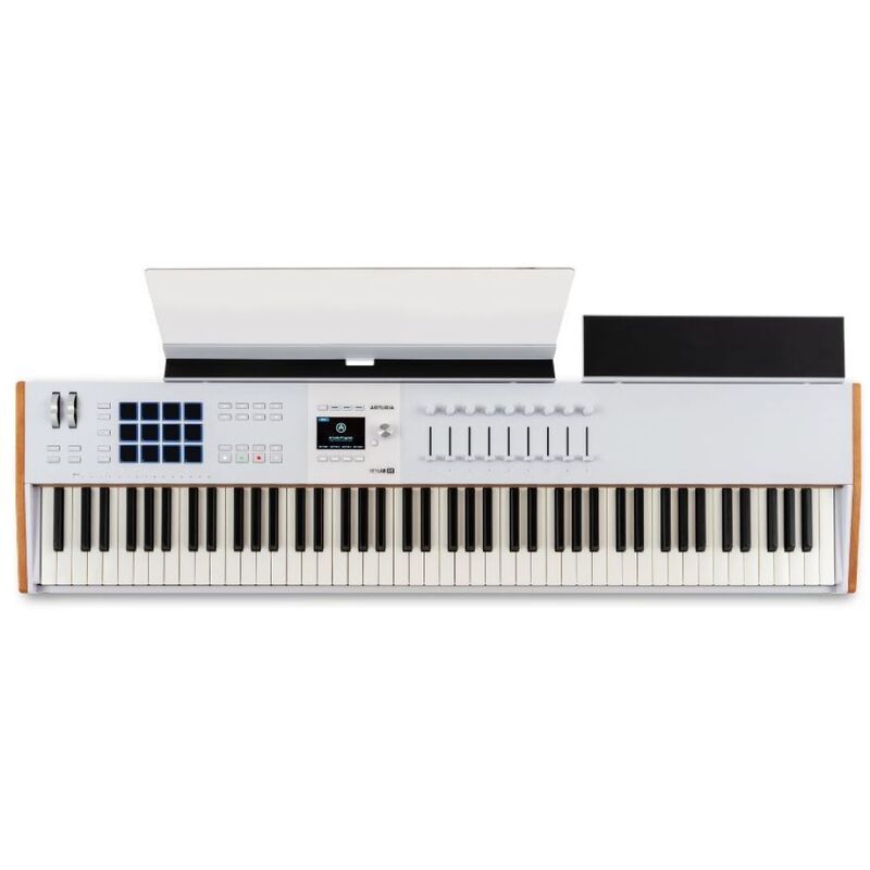 Arturia Keylab 88 Mk3 88-Key Hammer-Action Universal Midi Controller - White
