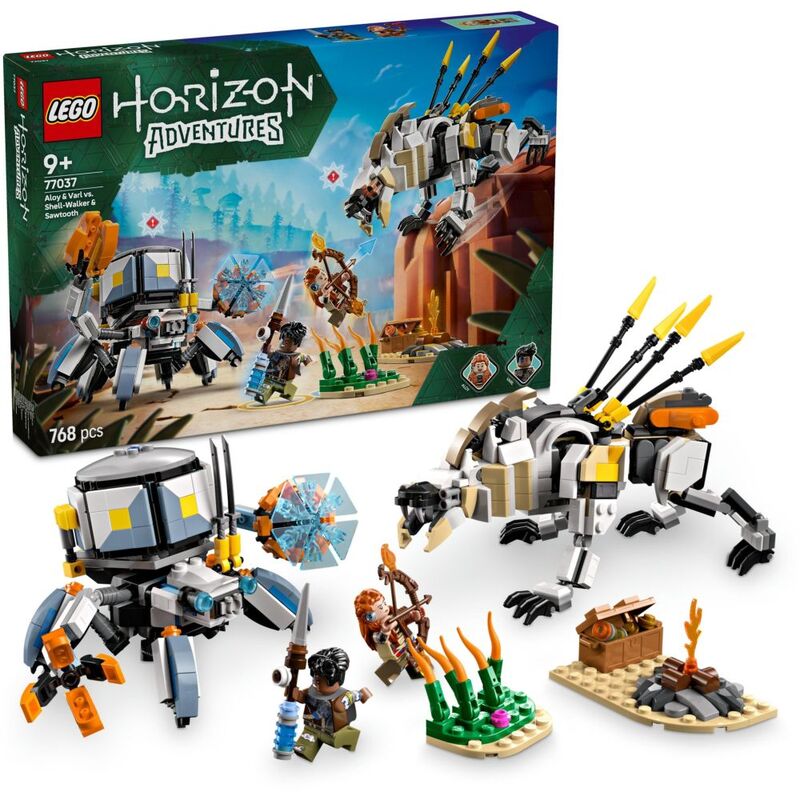 LEGO Horizon - Aloy & Varl Vs Shell-Walker & Sawtooth 77037 (768 Pieces) LEGO Horizon - Aloy & Varl Vs Shell-Walker & Sawtooth 77037 (768 Pieces)