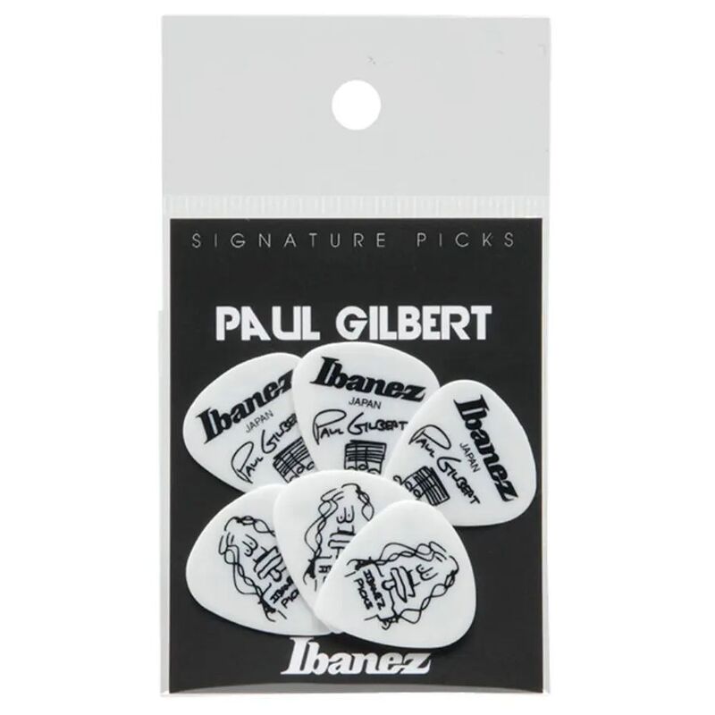 Ibanez B1000Pg-Wh Paul Gilbert Guitar Picks (Set of 6) - White Ibanez B1000Pg-Wh Paul Gilbert Guitar Picks (Set of 6) - White