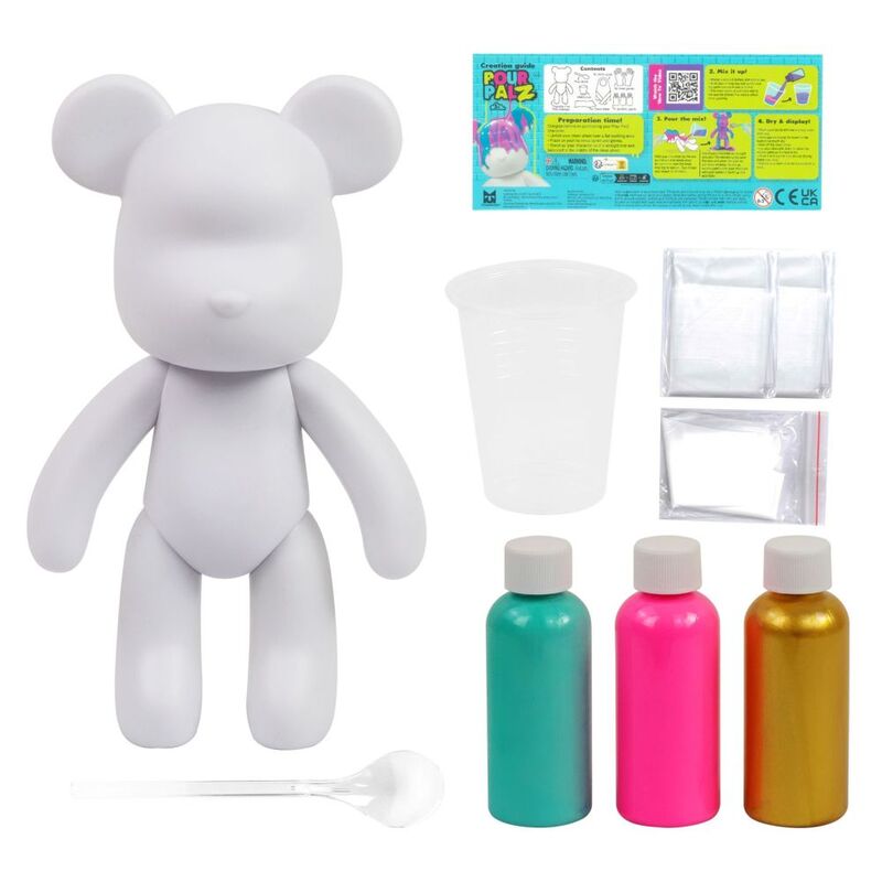 Pour Palz DIY Paint Bear W1 Golden Dream - 40ml Version (Assorted - Includes 1) Pour Palz DIY Paint Bear W1 Golden Dream - 40ml Version (Assorted - Includes 1)