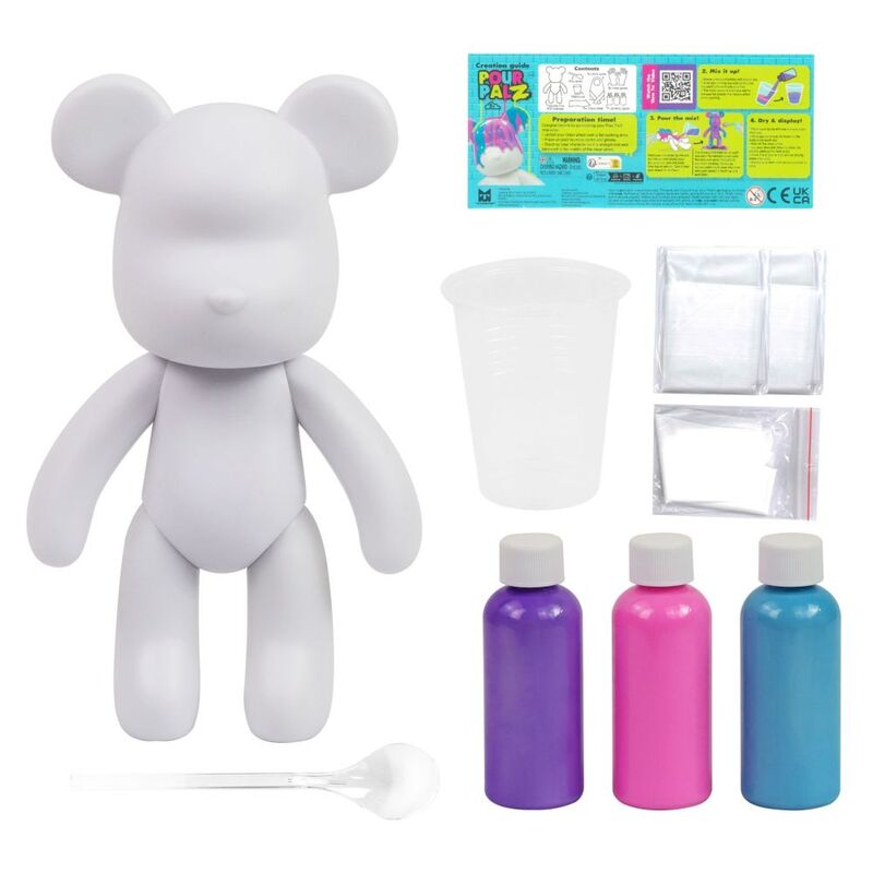 Pour Palz DIY Paint Bear W1 Berry Blast - 40ml Version (Assorted - Includes 1) Pour Palz DIY Paint Bear W1 Berry Blast - 40ml Version (Assorted - Includes 1)