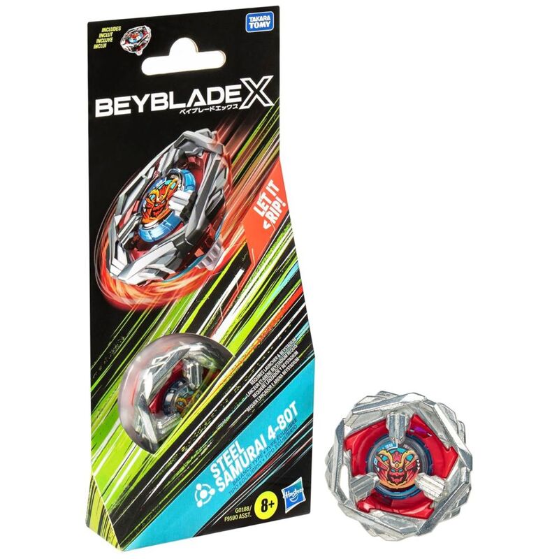Beyblade X Steel Samurai 4-80T Booster Pack Set Beyblade X Steel Samurai 4-80T Booster Pack Set