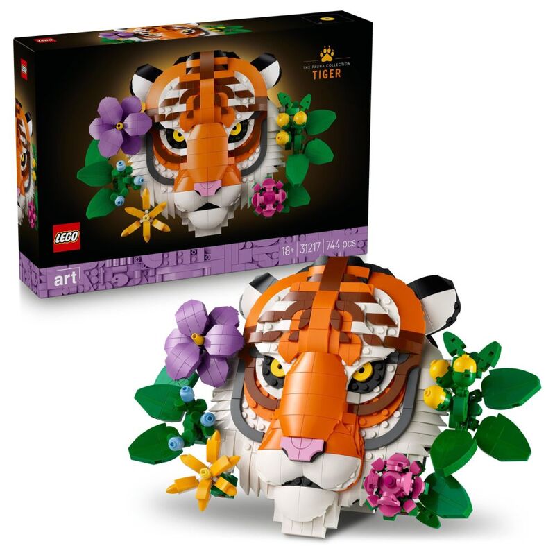 LEGO Art The Fauna Collection - Tiger - Housewarming Gift for a New Home - 31217 (403 Pieces) LEGO Art The Fauna Collection - Tiger - Housewarming Gift for a New Home - 31217 (403 Pieces)