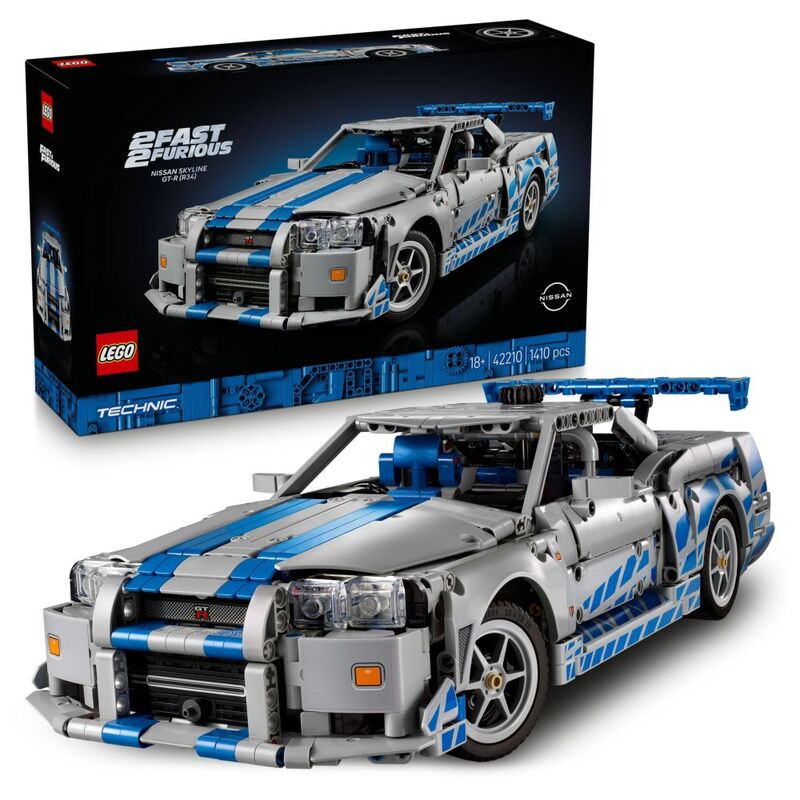 LEGO Technic 2 Fast 2 Furious Nissan Skyline GT-R (R34) Car Model Kit - 42110 (264 Pieces) LEGO Technic 2 Fast 2 Furious Nissan Skyline GT-R (R34) Car Model Kit - 42110 (264 Pieces)
