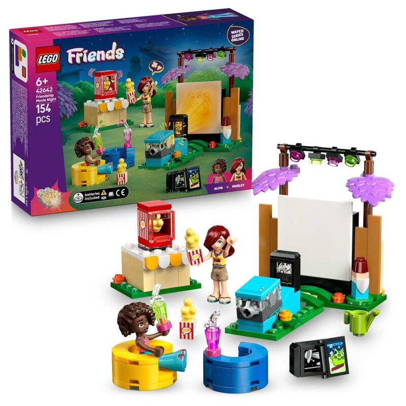 LEGO Friends Friendship Movie Night Pretend-Play Toy Building Kit - 42642 (66 Pieces) LEGO Friends Friendship Movie Night Pretend-Play Toy Building Kit - 42642 (66 Pieces)