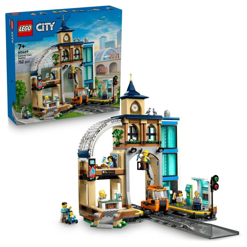 LEGO City Central Train Station Set for Fans of Construction Toys - 60469 (143 Pieces) LEGO City Central Train Station Set for Fans of Construction Toys - 60469 (143 Pieces)