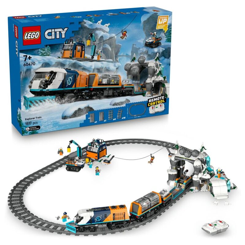 LEGO City Explorers’ Arctic Polar Express Train Toy Vehicle Set - 60470 (1517 Pieces) LEGO City Explorers’ Arctic Polar Express Train Toy Vehicle Set - 60470 (1517 Pieces)