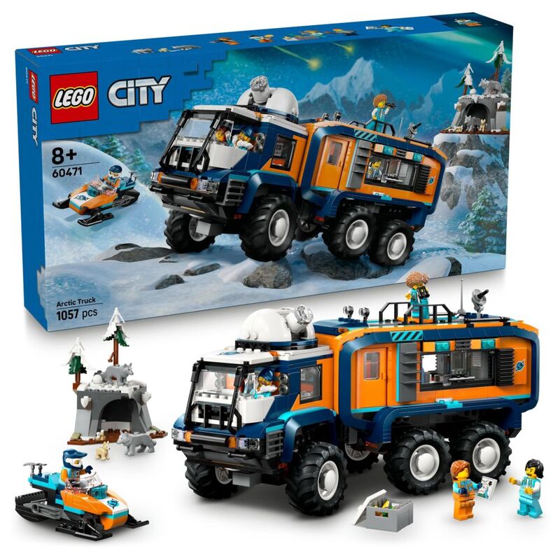 LEGO City Arctic Explorer Science Lab Truck Toy Building Set - 60471 (1064 Pieces)