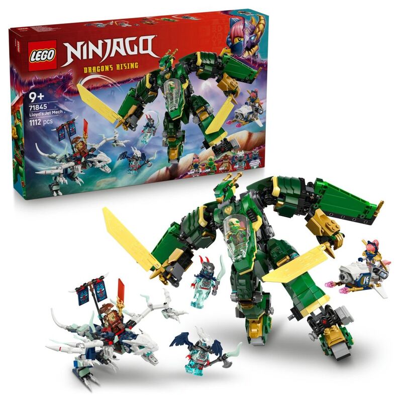 LEGO NINJAGO Lloyd’s Jet Mech Ninja Toy Building Kit - 71845 (752 Pieces) LEGO NINJAGO Lloyd’s Jet Mech Ninja Toy Building Kit - 71845 (752 Pieces)