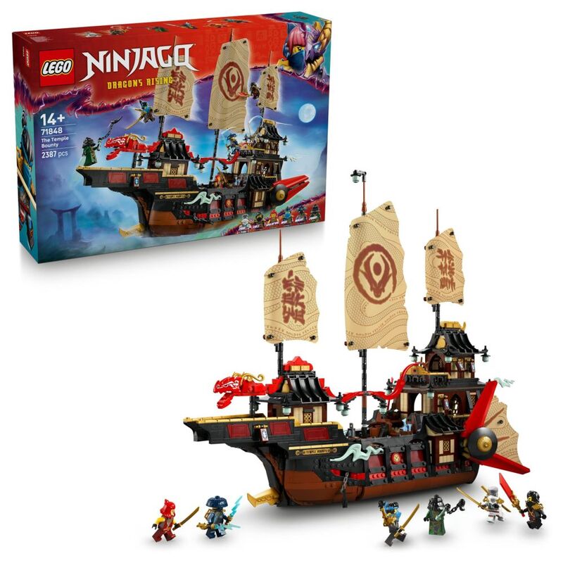 LEGO NINJAGO The Temple Bounty Ship Toy Building Kit - 71848 (2135 Pieces) LEGO NINJAGO The Temple Bounty Ship Toy Building Kit - 71848 (2135 Pieces)