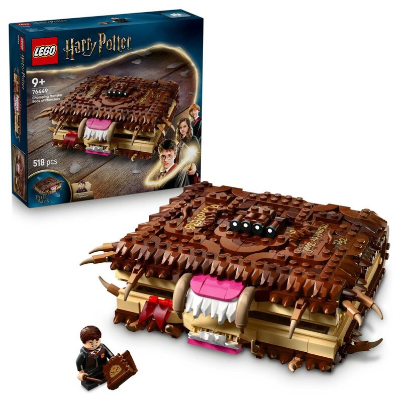 LEGO Harry Potter Chomping Monster Book of Monsters - Wizard Toy - 76449 (213 Pieces)