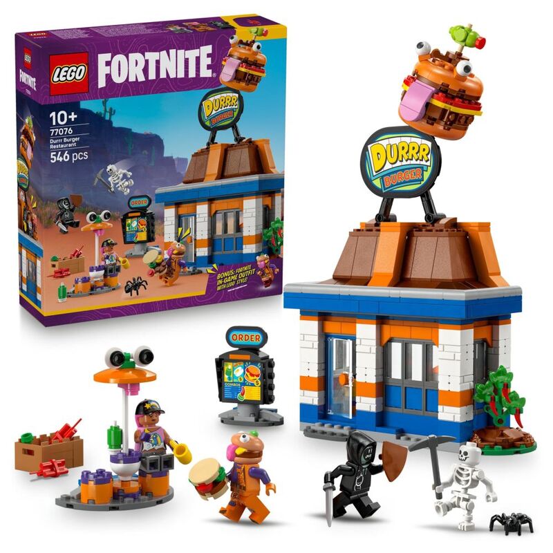 LEGO Fortnite Durrr Burger Restaurant Video Game Toy - 77076 (546 Pieces) LEGO Fortnite Durrr Burger Restaurant Video Game Toy - 77076 (546 Pieces)