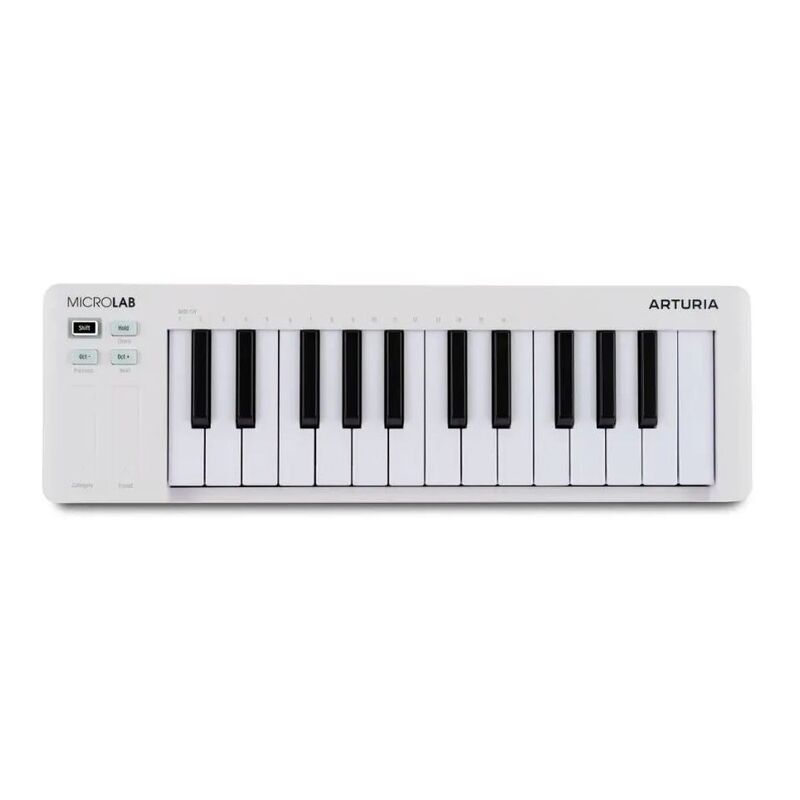 Arturia Microlab MK3 Universal Midi Keyboard Controller - White Arturia Microlab MK3 Universal Midi Keyboard Controller - White