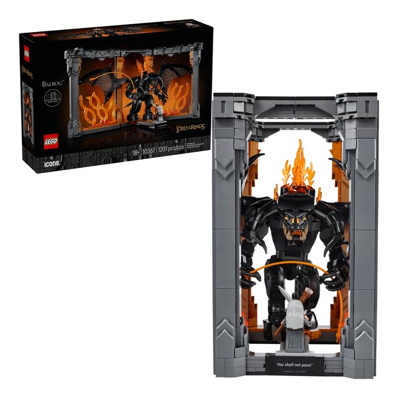 LEGO Icons The Lord of the Rings Balrog Book Nook 10367 (1201 pcs) LEGO Icons The Lord of the Rings Balrog Book Nook 10367 (1201 pcs)