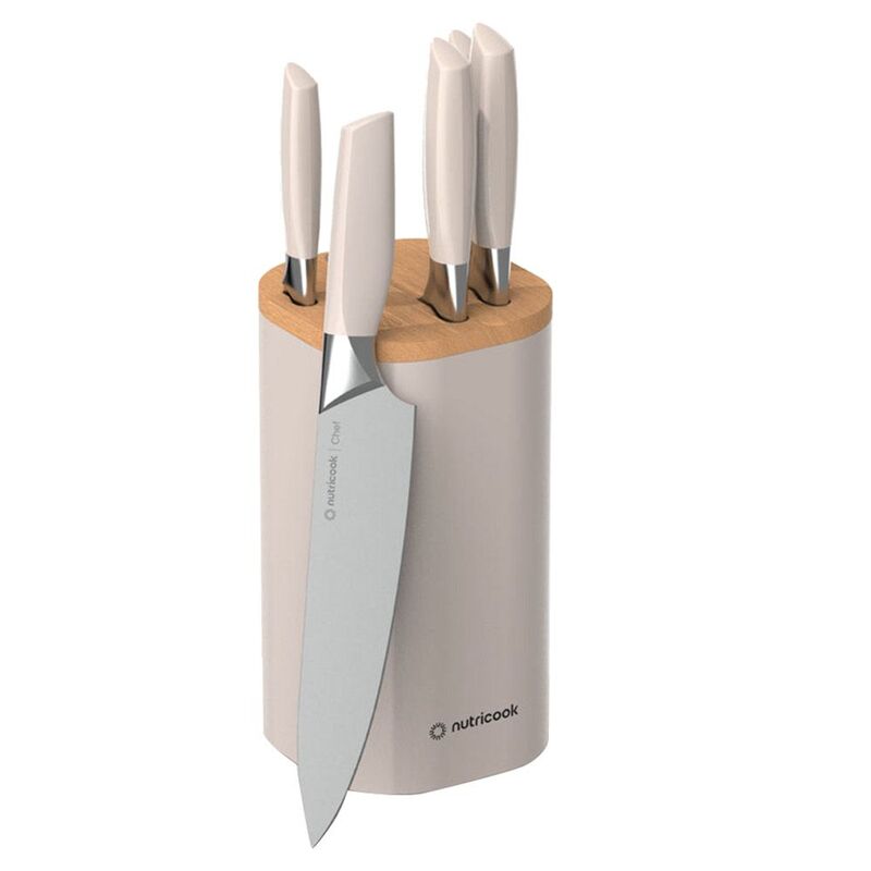 Nutricook Everyday Knife Set - Beige Nutricook Everyday Knife Set - Beige