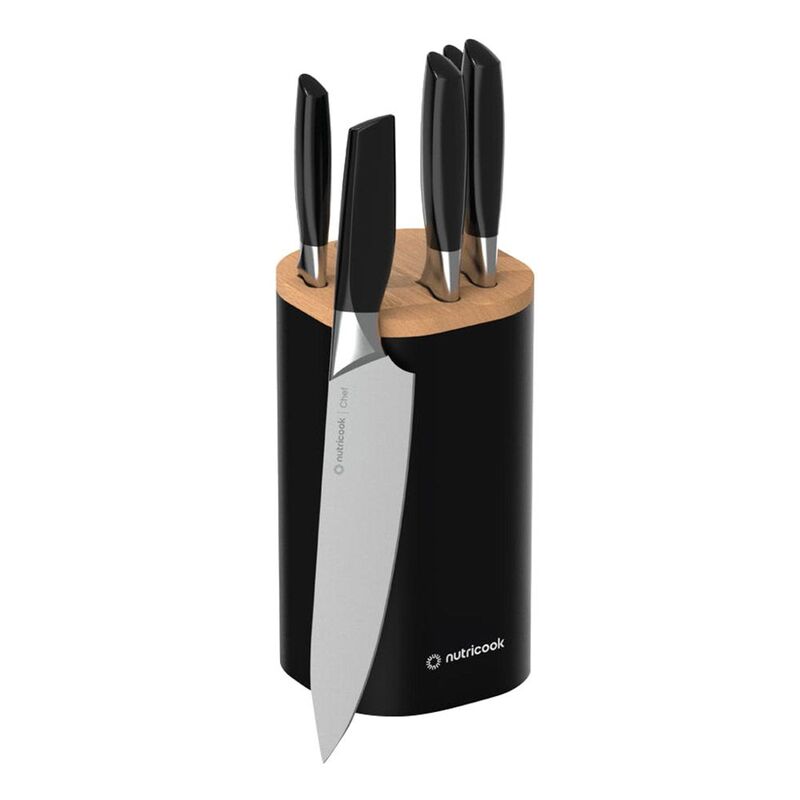 Nutricook Essentials Everyday Knife Set - Black Nutricook Essentials Everyday Knife Set - Black