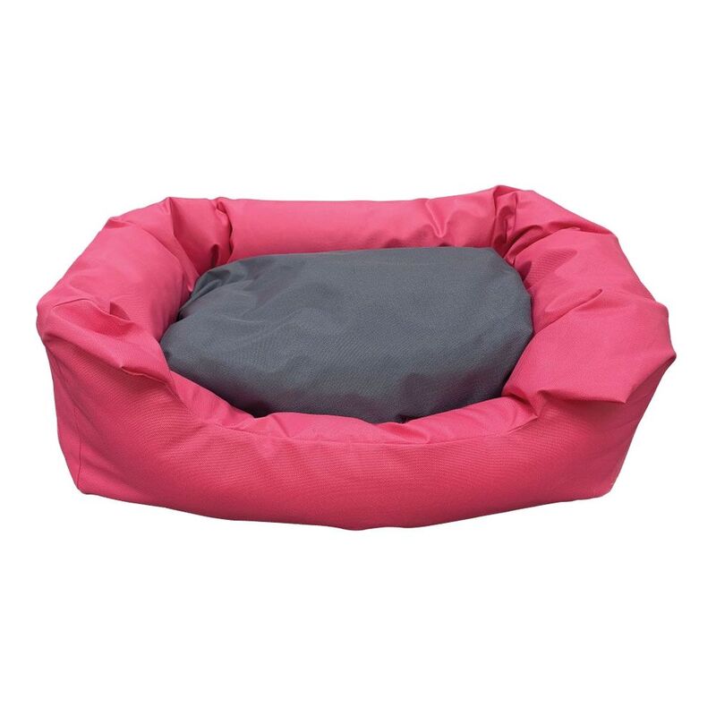 Nutrapet Lounger Pet Pet Bed - Pink & Grey - Small (56 x 44 x 14 cm) Nutrapet Lounger Pet Pet Bed - Pink & Grey - Small (56 x 44 x 14 cm)