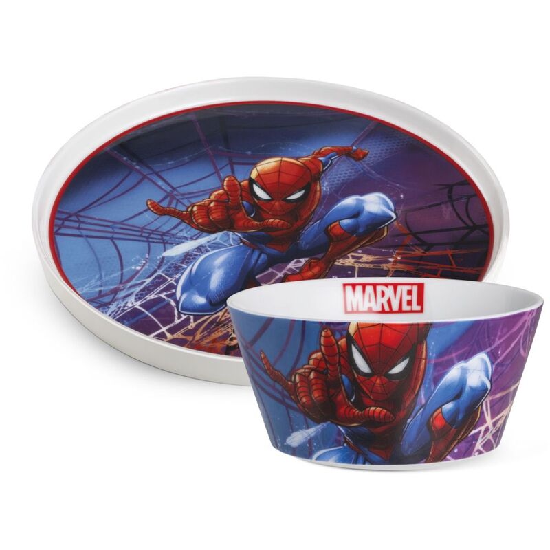 EGAN Marvel Set Side (Plate+Bowl) - Spider-Man EGAN Marvel Set Side (Plate+Bowl) - Spider-Man