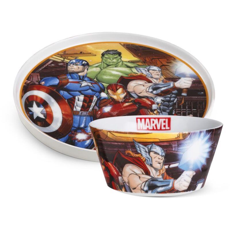 EGAN Marvel Set Side (Plate+Bowl) - Avengers EGAN Marvel Set Side (Plate+Bowl) - Avengers