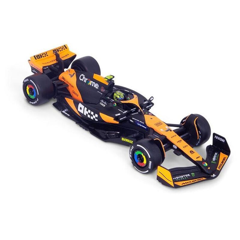 Bburago Formula 1 Mclaren Team Miami Gp 2024 #4 Mcl38 1.43 With Helmet & Plastic Stand Die Cast Bburago Formula 1 Mclaren Team Miami Gp 2024 #4 Mcl38 1.43 With Helmet & Plastic Stand Die Cast