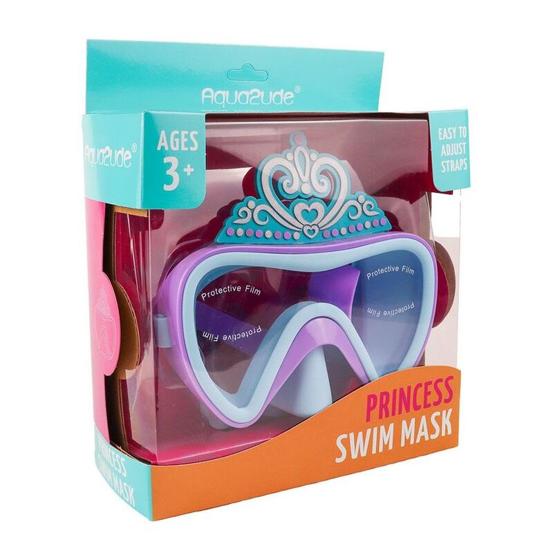 Aqua2Ude Princess Crown Blue Mask Kids Swim Goggles Aqua2Ude Princess Crown Blue Mask Kids Swim Goggles