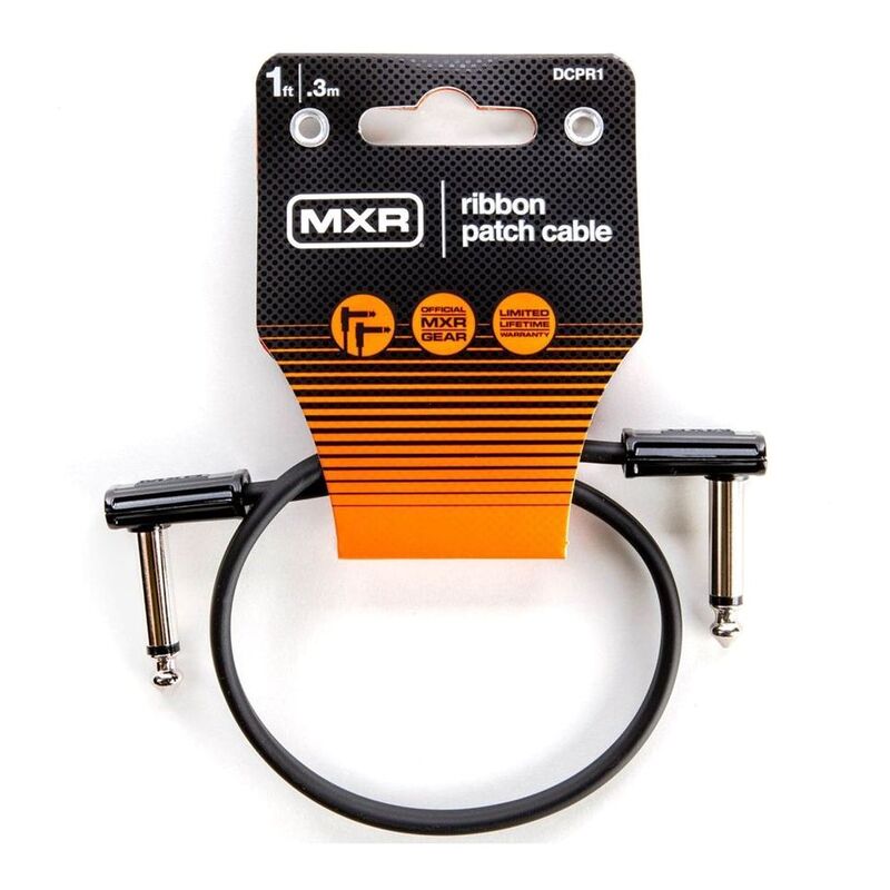 Jim Dunlop DCPR1 Right Angle To Ribbon Pedalboard Patch Cable - 1 Foot Jim Dunlop DCPR1 Right Angle To Ribbon Pedalboard Patch Cable - 1 Foot