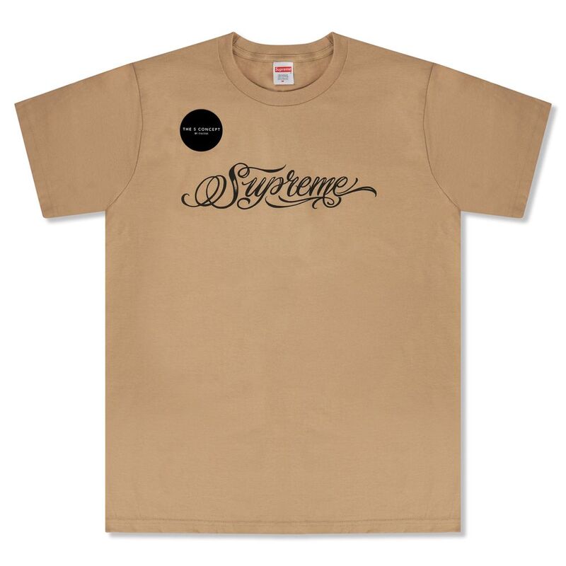 Supreme Script Tee - Khaki Supreme Script Tee - Khaki