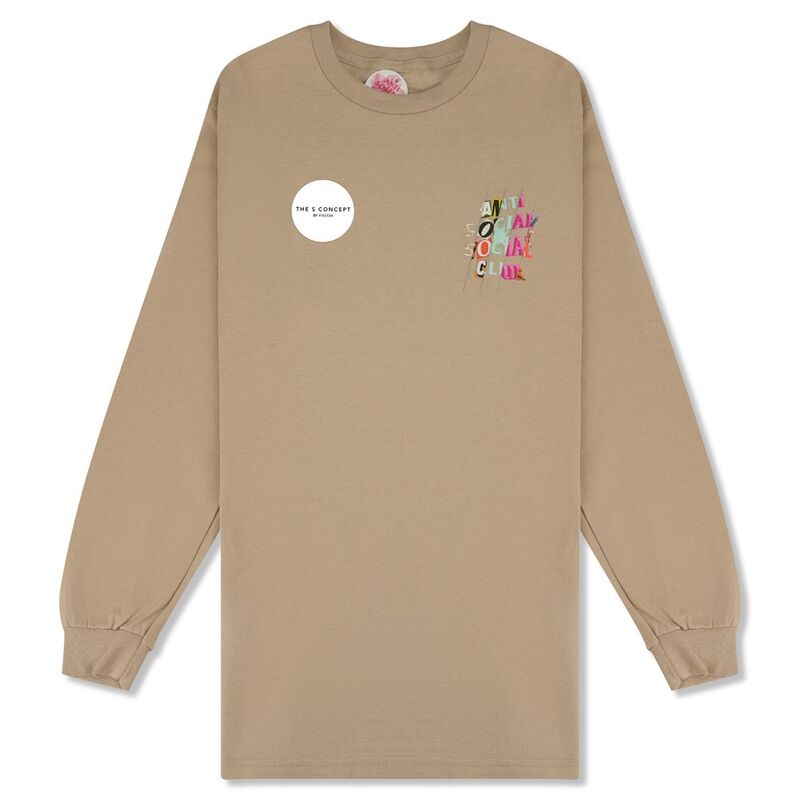 Anti Social Social Club Radness Sand Long Sleeve - Tee Anti Social Social Club Radness Sand Long Sleeve - Tee
